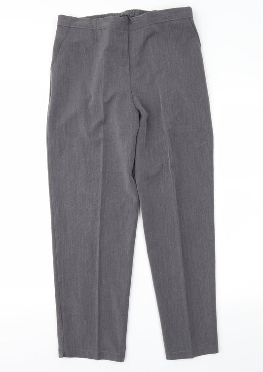 Classic Image Womens Grey   Trousers  Size 12 L27 in