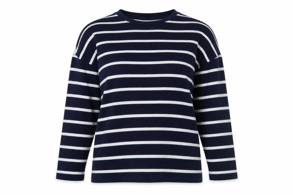 F&F Womens Blue Striped  Pullover Jumper Size 6