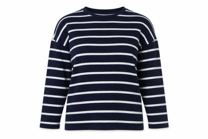 F&F Womens Blue Striped  Pullover Jumper Size 6