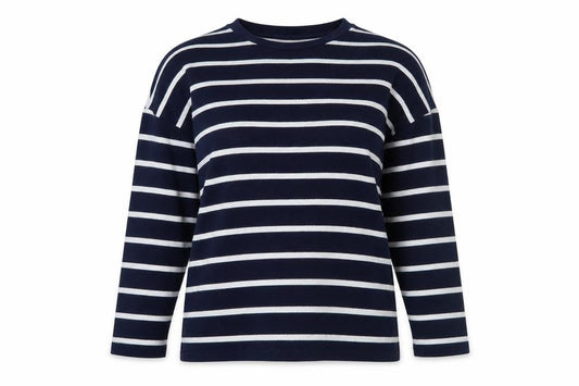F&F Womens Blue Striped  Pullover Jumper Size 6