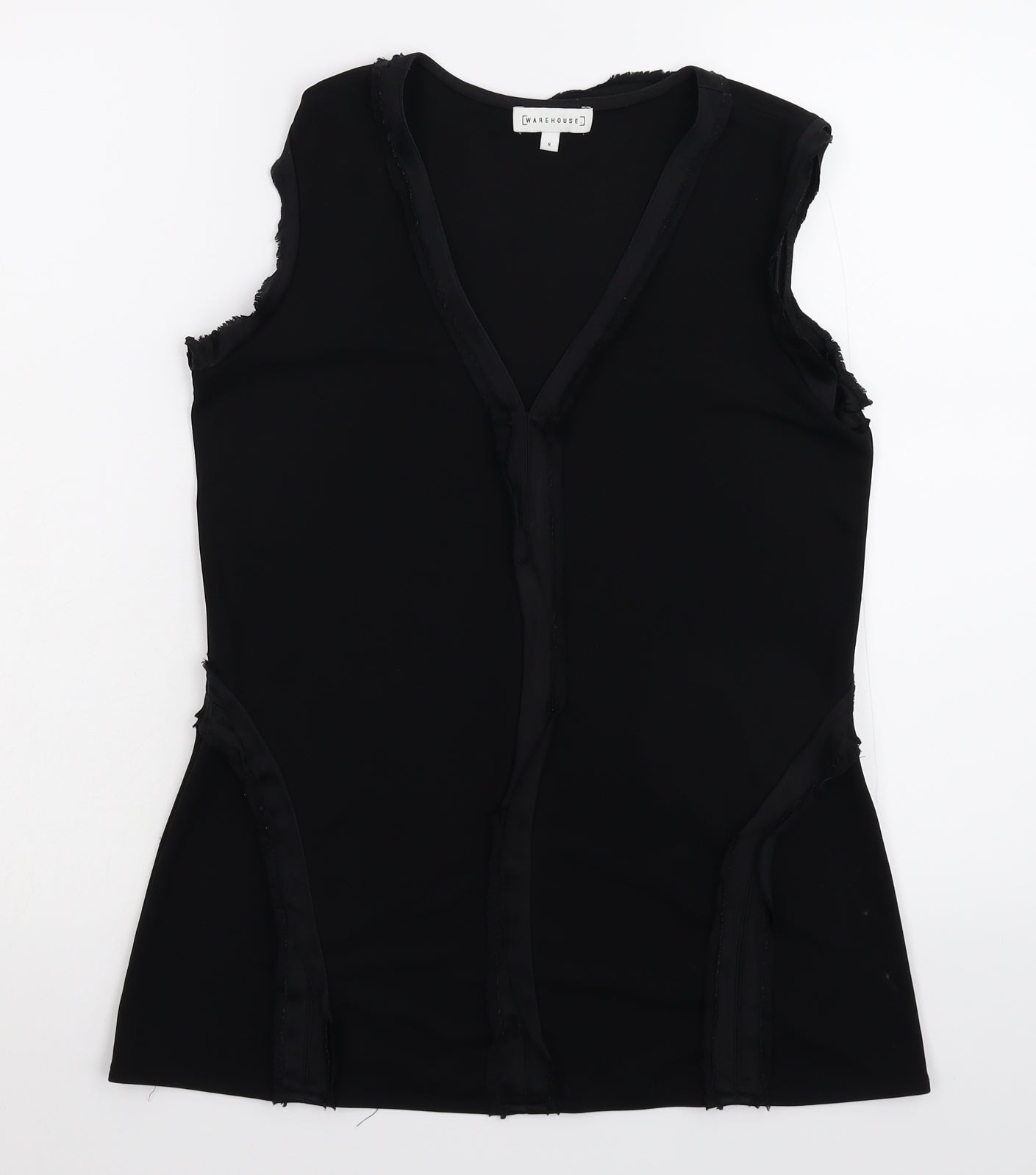 Warehouse Womens Black   Basic Tank Size 8