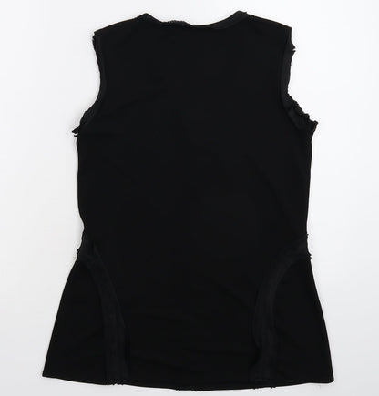 Preloved Warehouse Womens Black   Basic Tank Size 8 - Back
