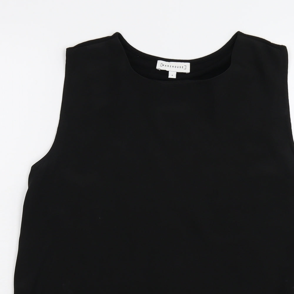 Warehouse Womens Black   Basic Tank Size 8