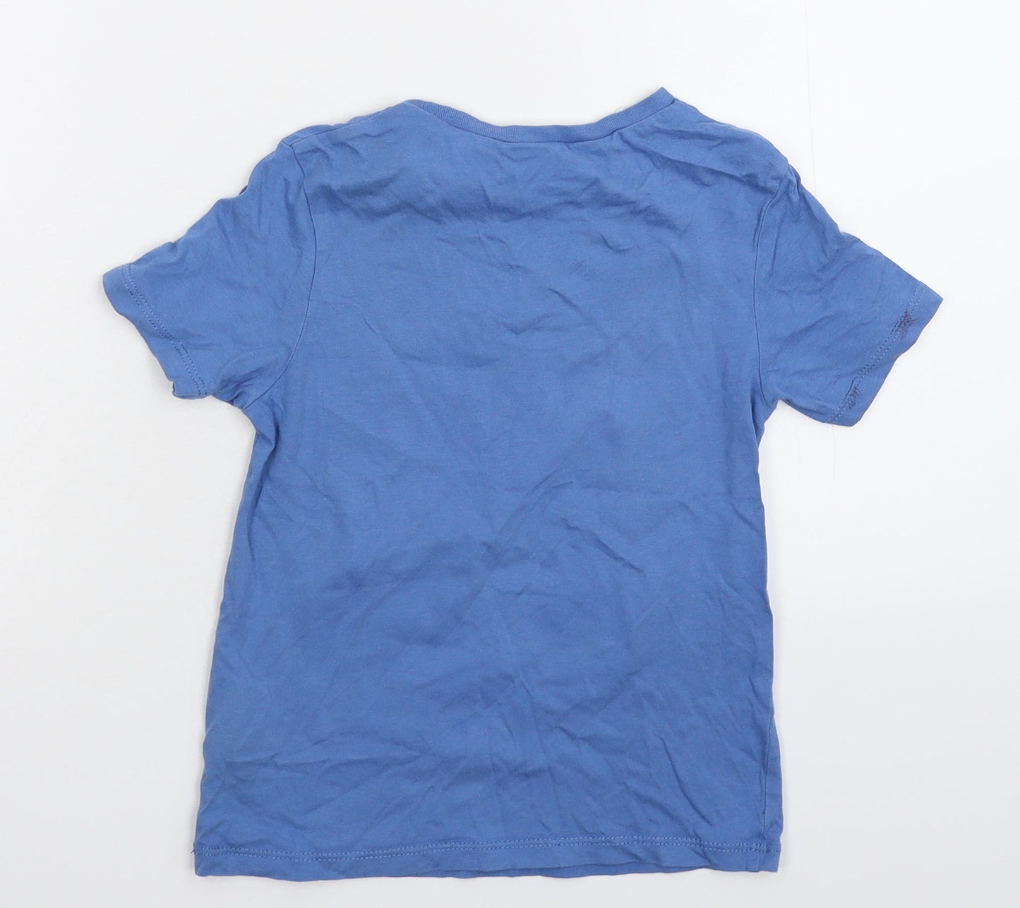 H&M Boys Blue   Basic T-Shirt Size 5-6 Years