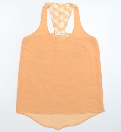 Preloved Miss Selfridge Womens Orange   Basic Tank Size 12 - Front