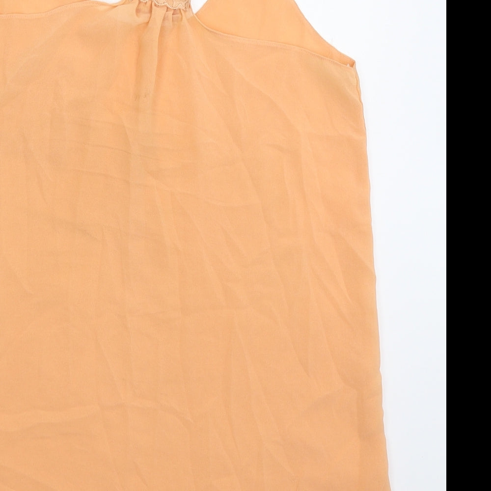 Miss Selfridge Womens Orange   Basic Tank Size 12