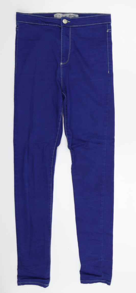 Denim & Co.Blue Womens Blue  Denim Jegging Jeans Size 12 L29 in