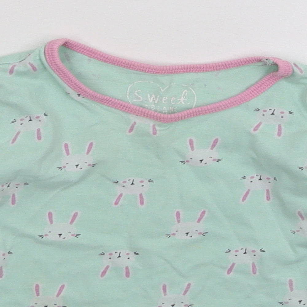 Merc Girls Green Solid  Top Pyjama Top Size 2-3 Years