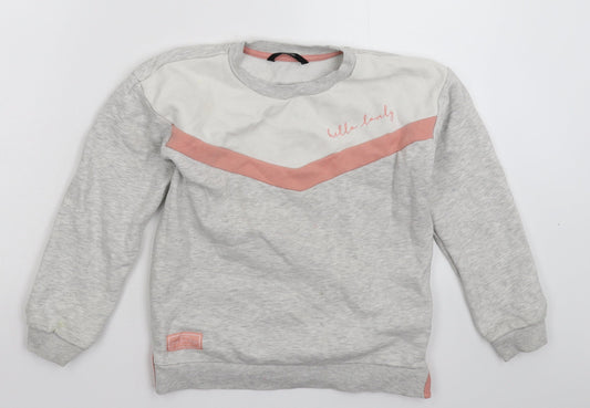 George Girls Grey   Pullover Sweatshirt Size 8-9 Years