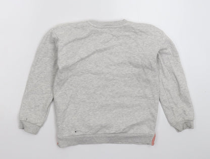 Preloved George Girls Grey   Pullover Sweatshirt Size 8-9 Years - Back