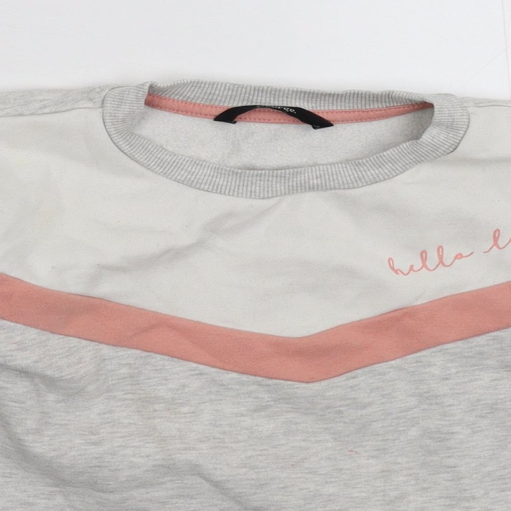George Girls Grey   Pullover Sweatshirt Size 8-9 Years