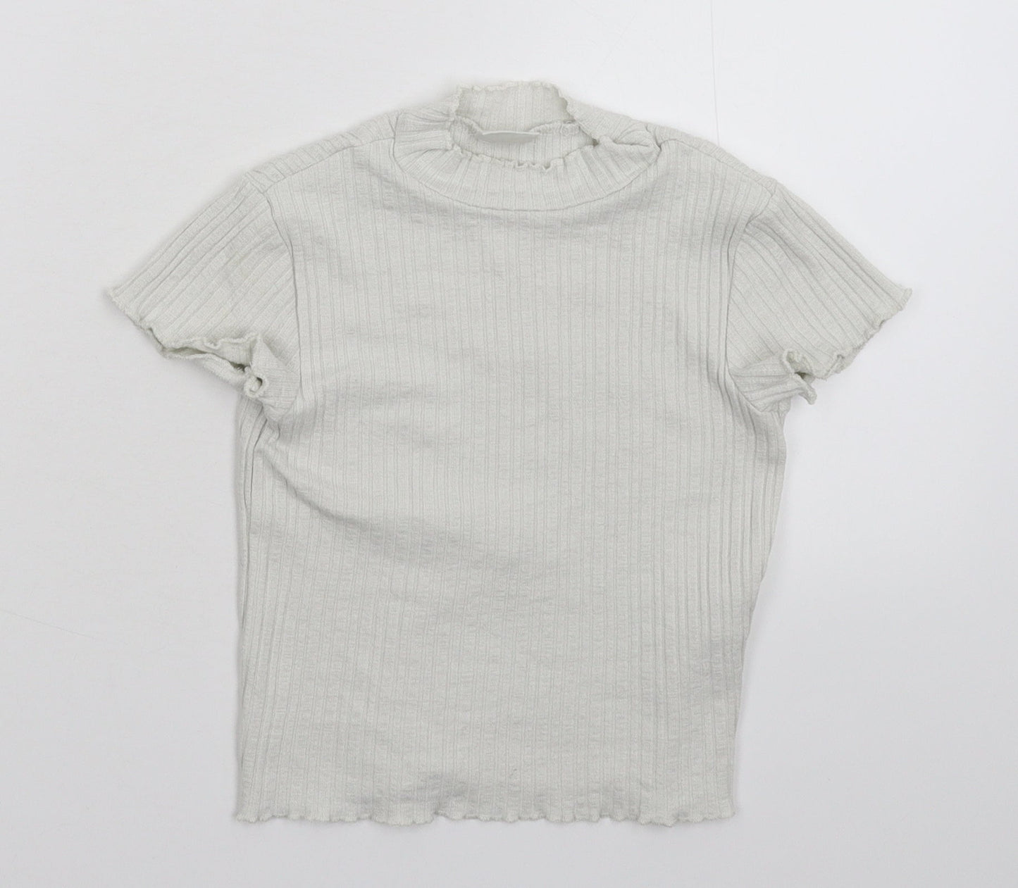 Zara Girls White   Pullover Jumper Size 7 Years