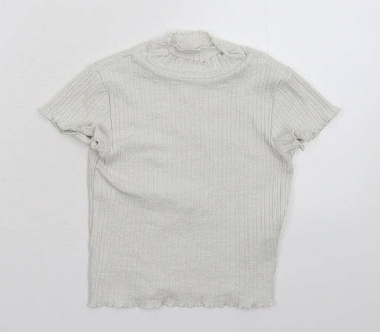 Zara Girls White   Pullover Jumper Size 7 Years