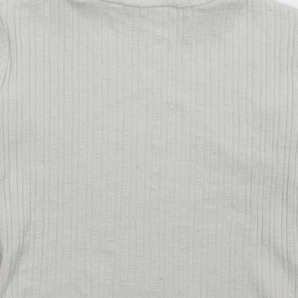 Zara Girls White   Pullover Jumper Size 7 Years