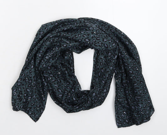 Preworn Womens Grey Animal Print Knit  Scarf