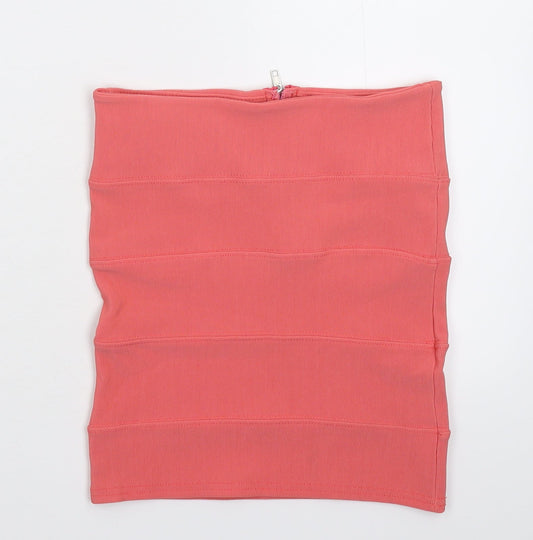 Preworn Womens Pink   Mini Skirt Size 10