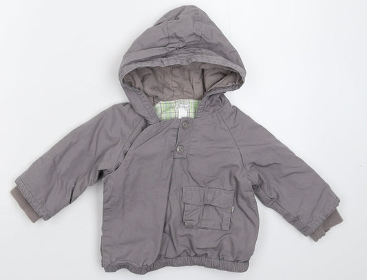 Okaidi Baby Grey   Jacket  Size 12 Months