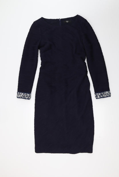 Preloved Joanna Hope Womens Blue   A-Line  Size 10 - Front