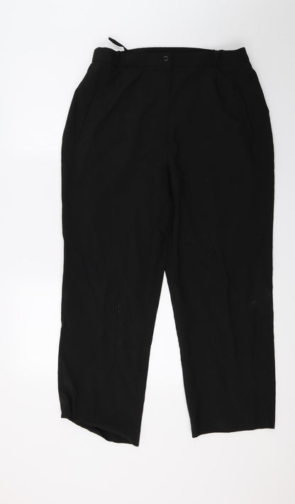 Preloved Bonmarché Womens Black   Trousers  Size 18 L23 in - Front