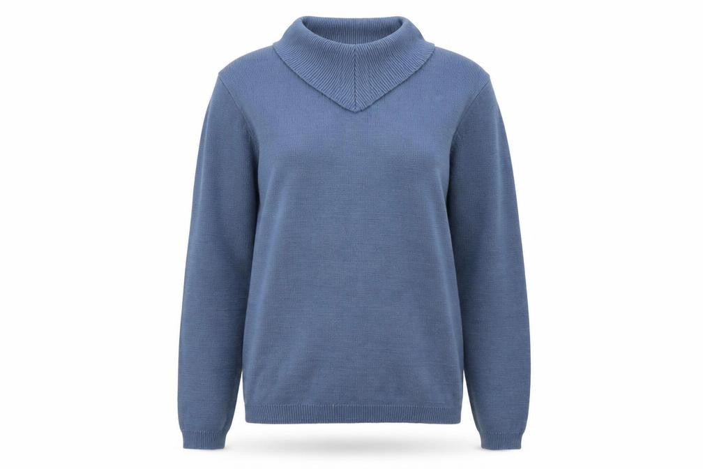Bonmarché Womens Blue Knit Pullover Jumper Size S
