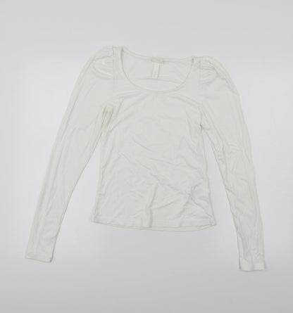 Preloved H&M  Womens White   Pullover Jumper Size XS - Front
