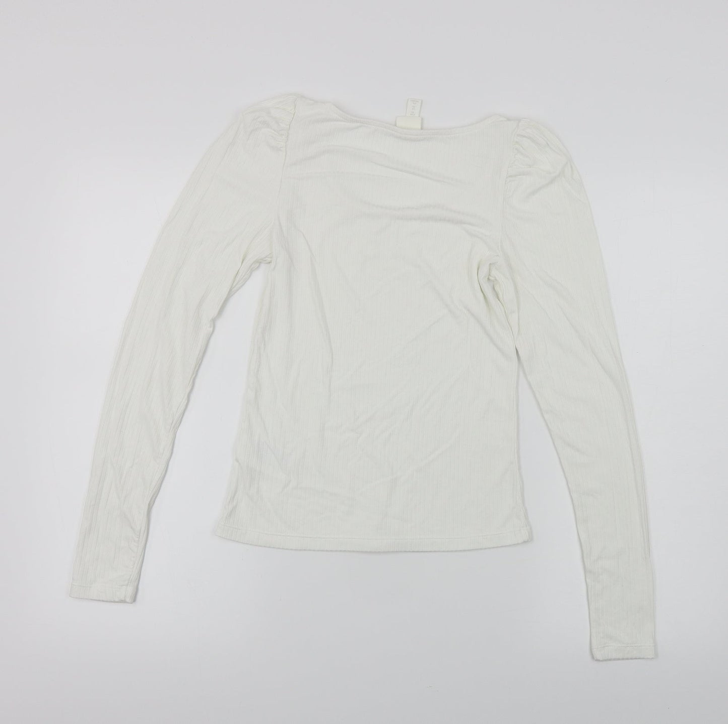 H&M  Womens White   Pullover Jumper Size XS