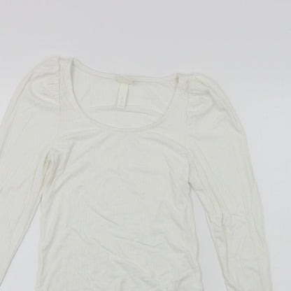 Preloved H&M  Womens White   Pullover Jumper Size XS - Detail