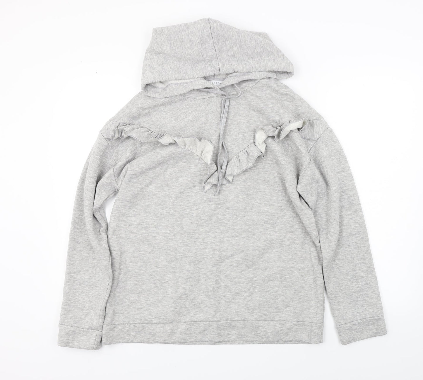 Papaya  Womens Grey   Pullover Hoodie Size M