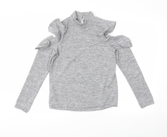 Peacocks Womens Grey   Tunic T-Shirt Size 8