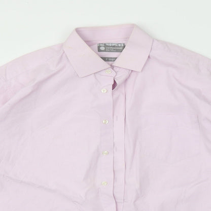 Preloved cottontech Mens Pink    Button-Up Size L - Detail