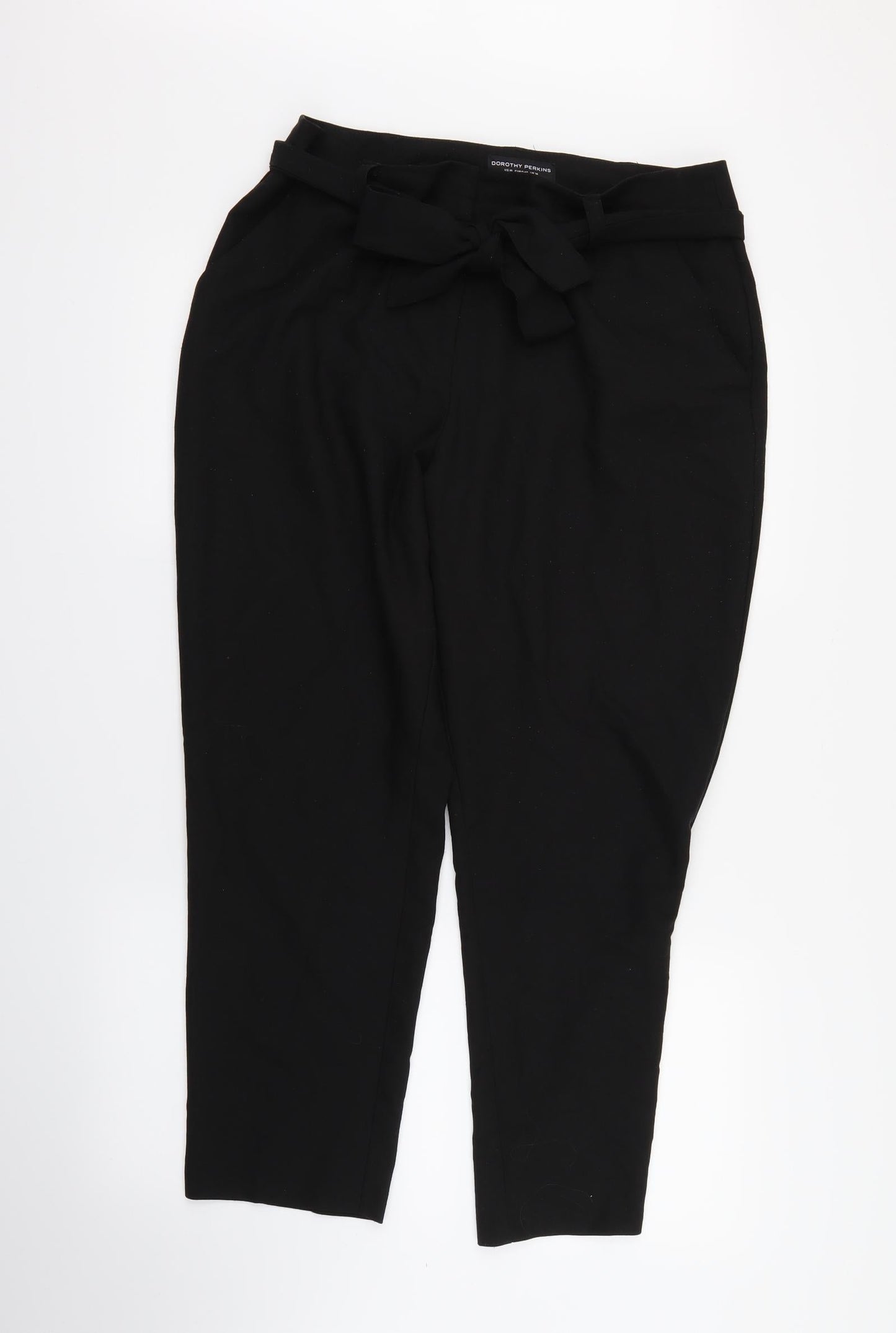 Dorothy Perkins Womens Black   Trousers  Size 14 L27 in