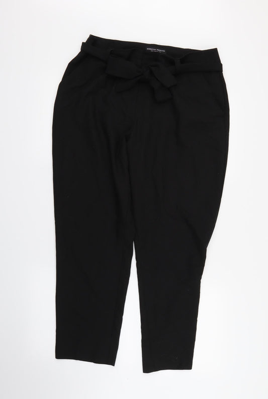 Dorothy Perkins Womens Black   Trousers  Size 14 L27 in