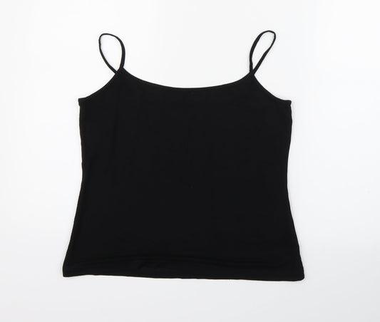 Marks and Spencer Womens Black   Henley Jumper Size 16