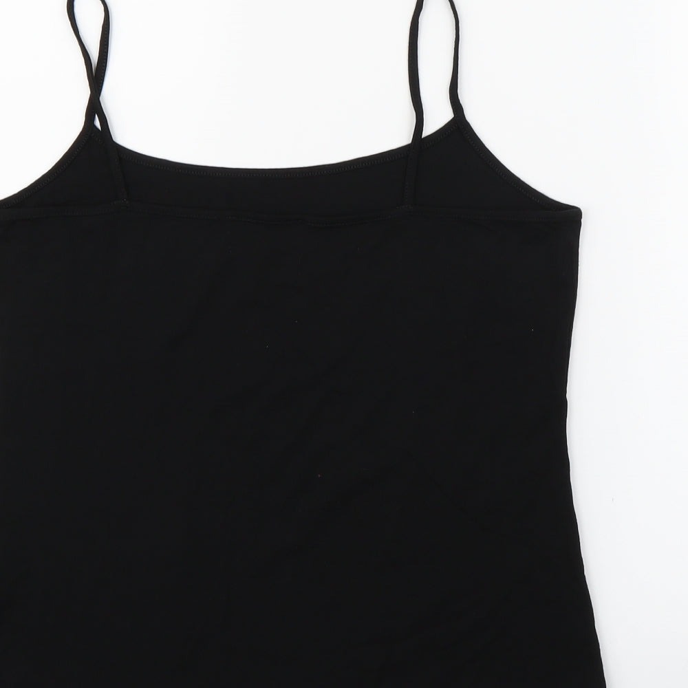 Marks and Spencer Womens Black   Henley Jumper Size 16