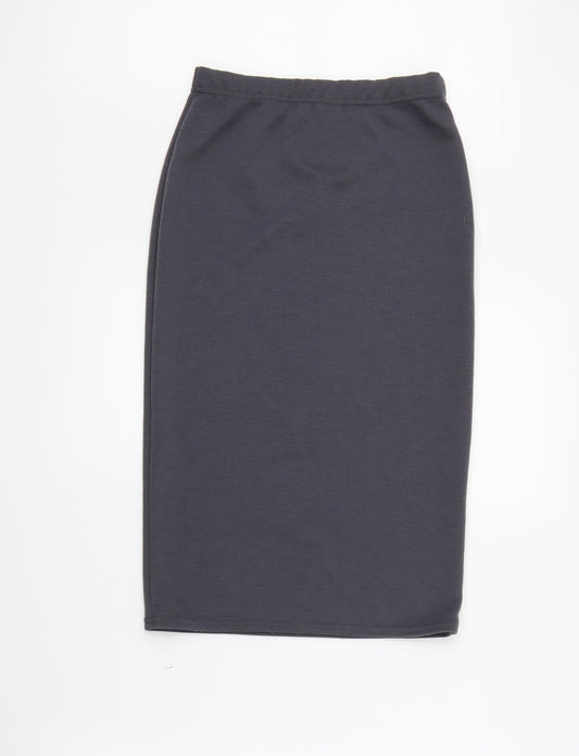 Preworn Womens Grey Plaid  Skort Skirt Size M