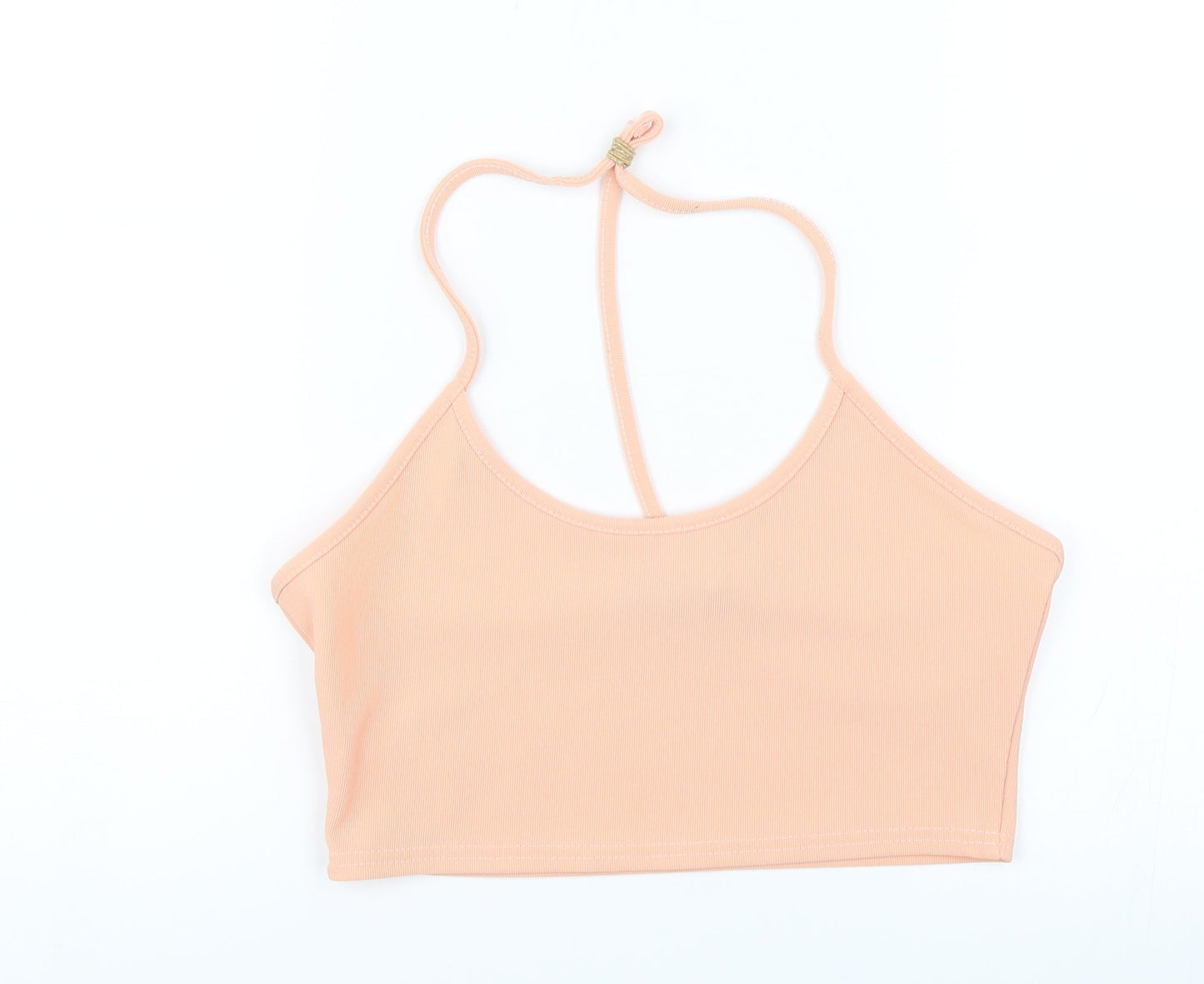 Missguided Womens Orange   Cropped Blouse Size 10