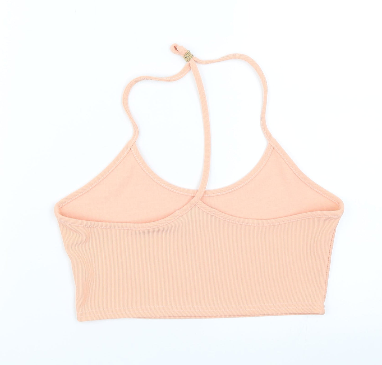 Missguided Womens Orange   Cropped Blouse Size 10
