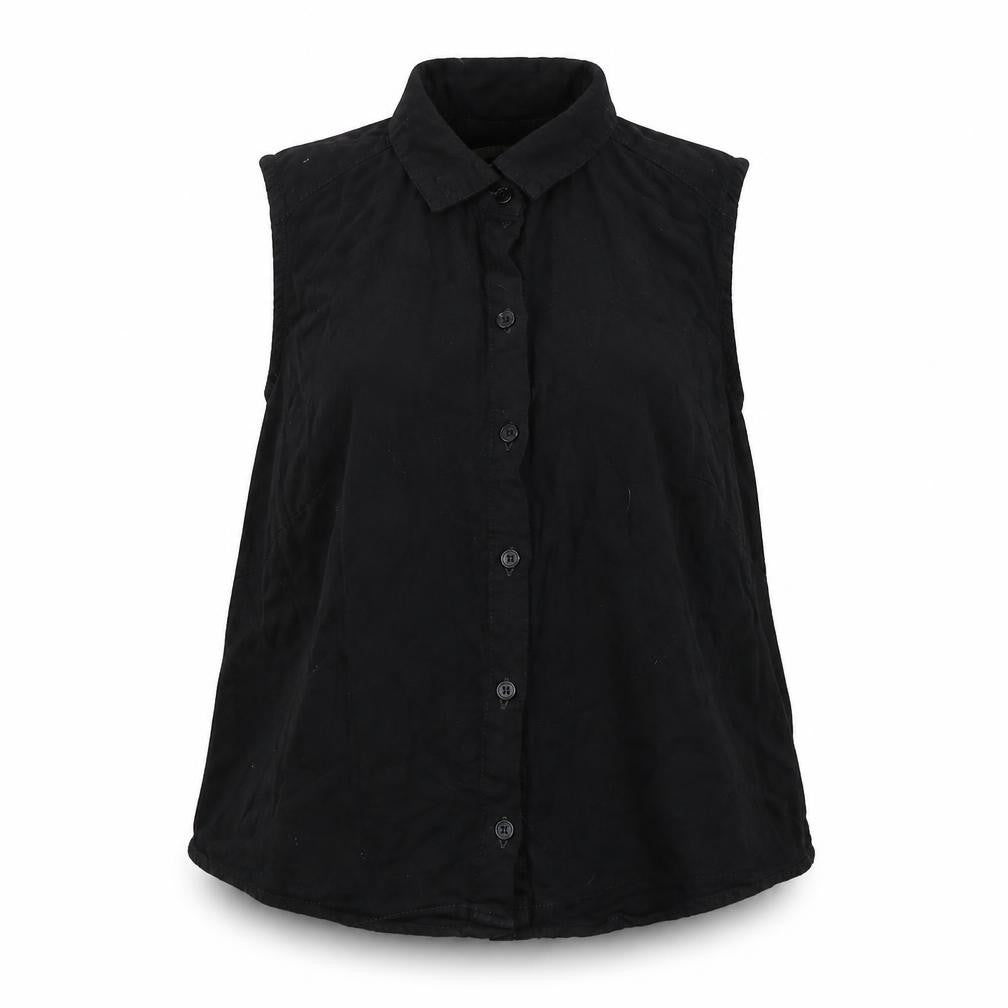 Papaya Womens Black   Basic Button-Up Size 8
