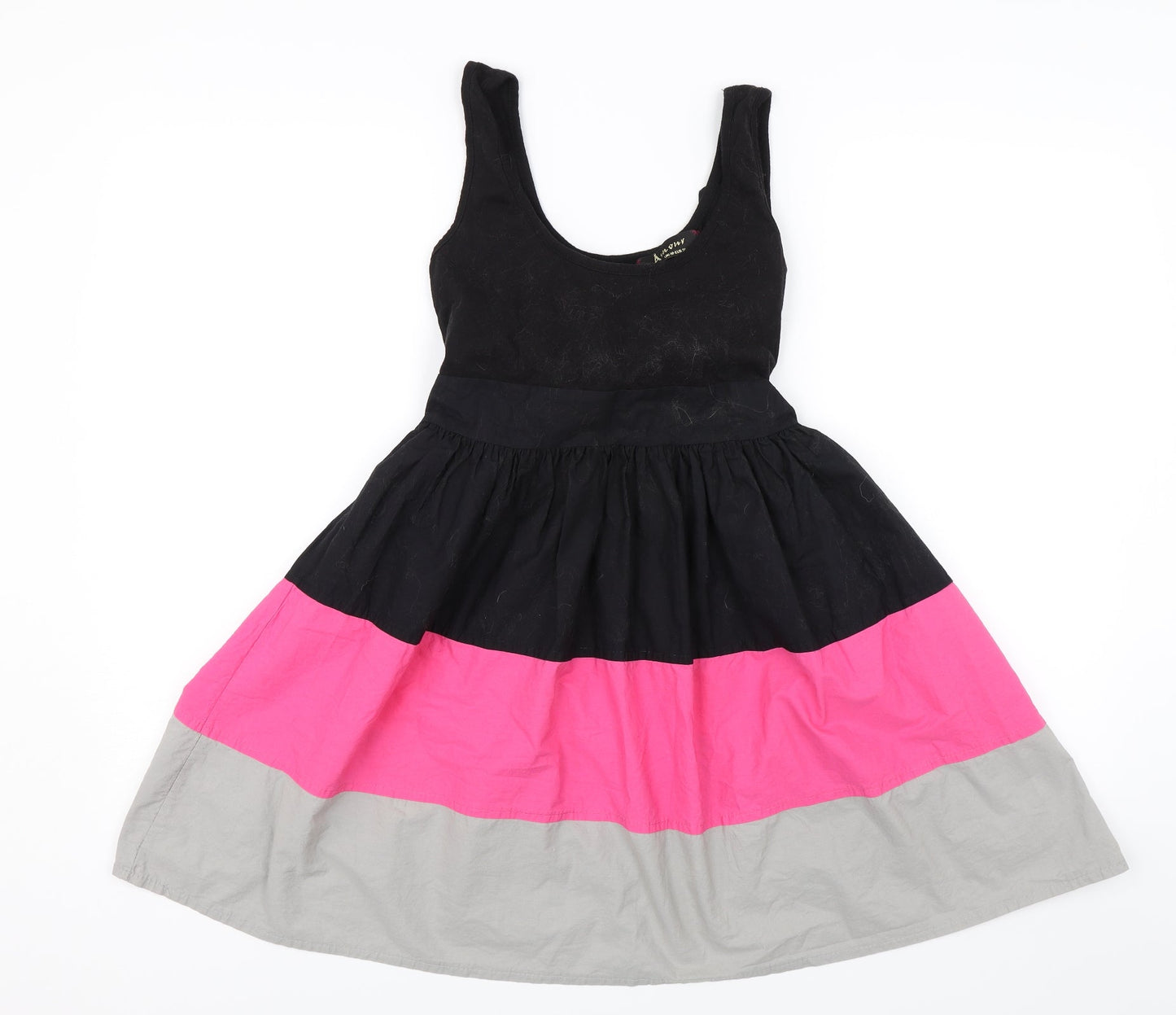 Amour Womens Black Striped  Shift  Size 10