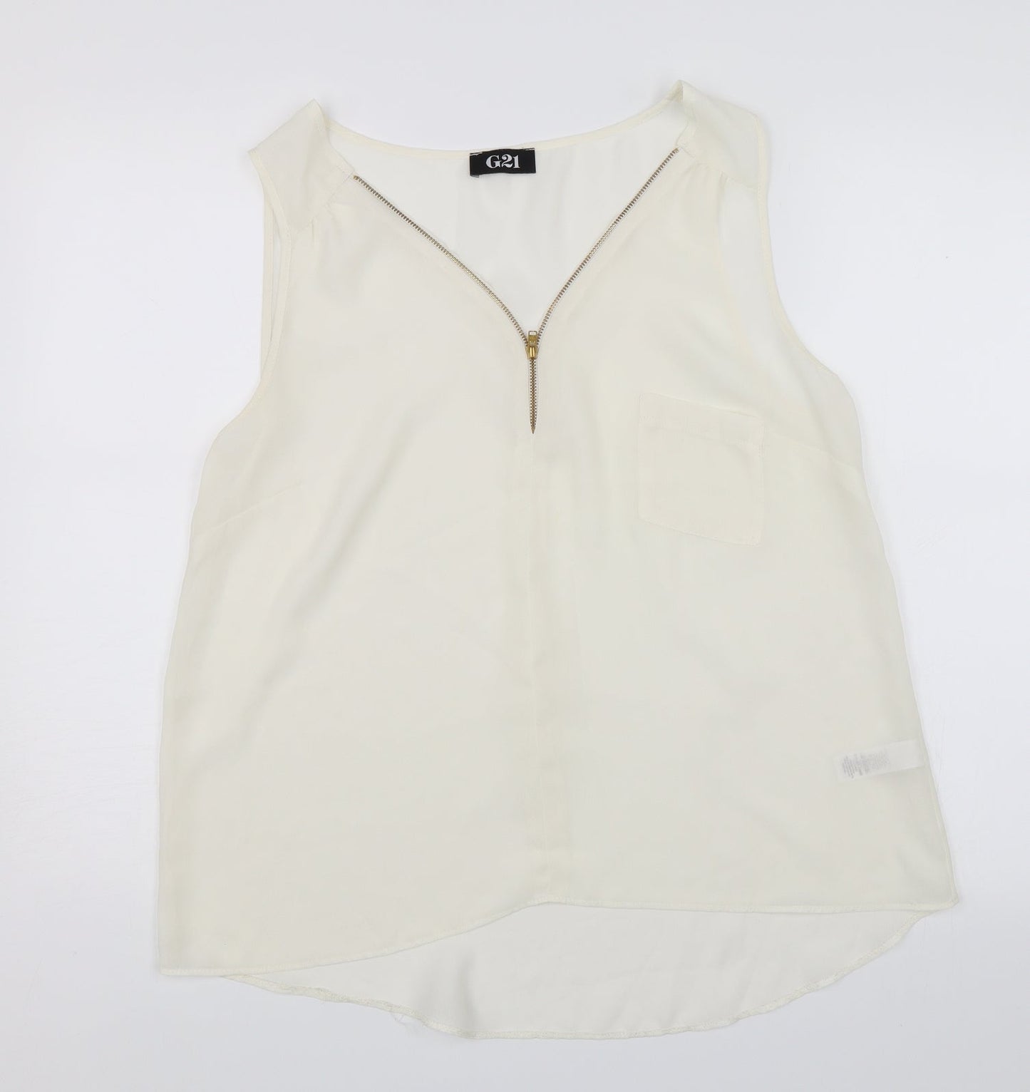 G21 Womens White   Basic Blouse Size 14
