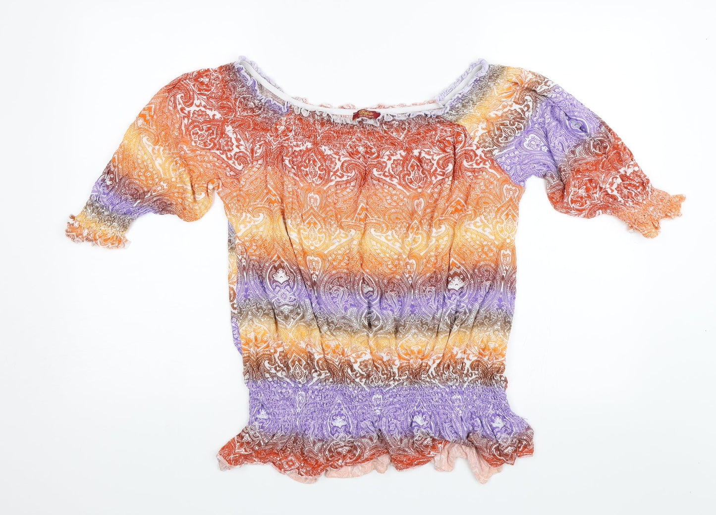 Buffalo Womens Multicoloured Paisley  Basic Blouse Size 14