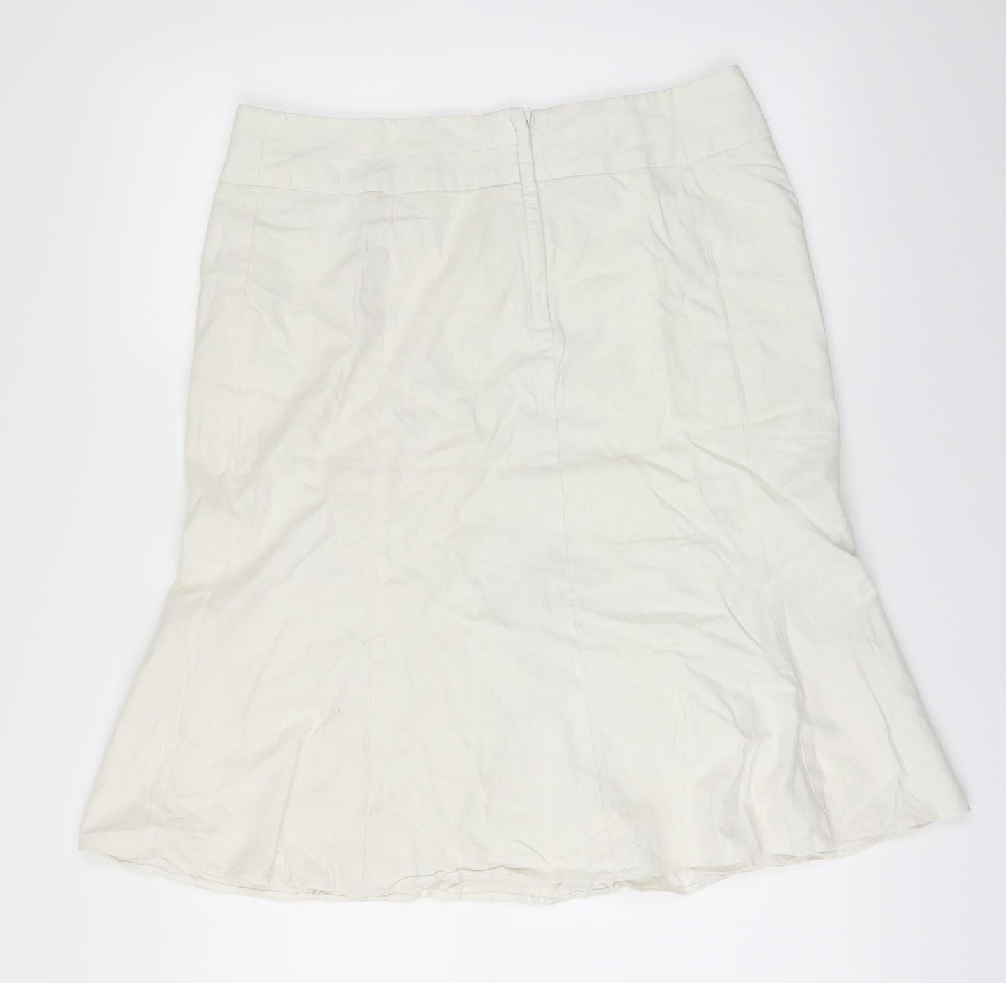 George Womens Beige   Flare Skirt Size 14