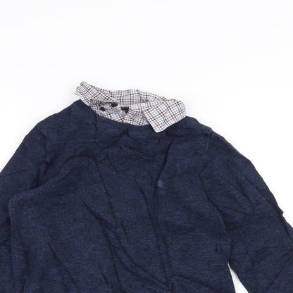 Preloved NEXT Girls Blue   Pullover Jumper Size 10 Years - Detail
