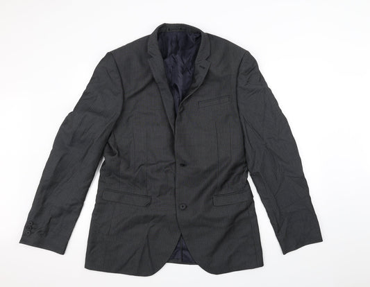 Marks and Spencer Mens Black   Jacket Suit Jacket Size 38