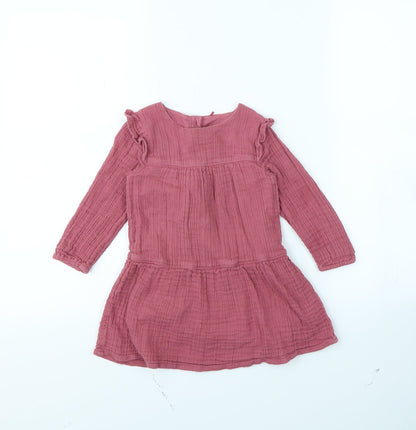 Additional front view of Tu girls’ pink fit & flare, size 18, months