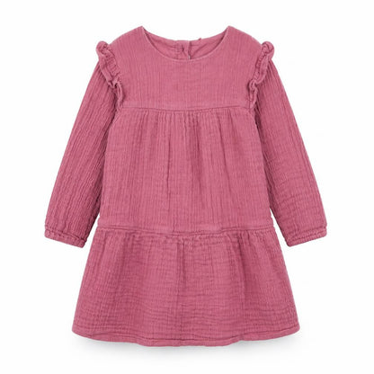 Front view of Tu girls’ pink fit & flare, size 18, months