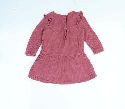 Back view of Tu girls’ pink fit & flare, size 18, months