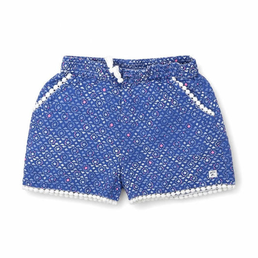 Manta Ray Girls Blue Spotted  Bermuda Shorts Size 3 Years