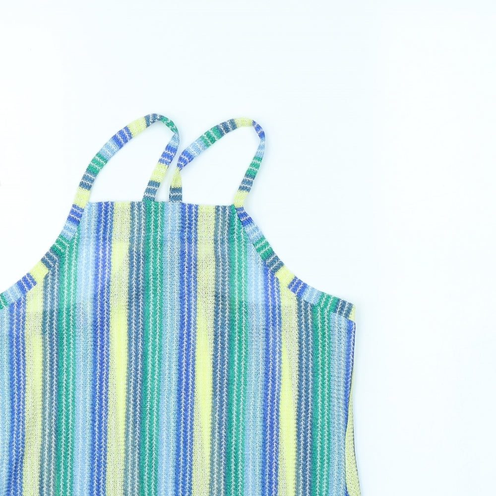 NEXT Womens Multicoloured Striped  Basic T-Shirt Size 8