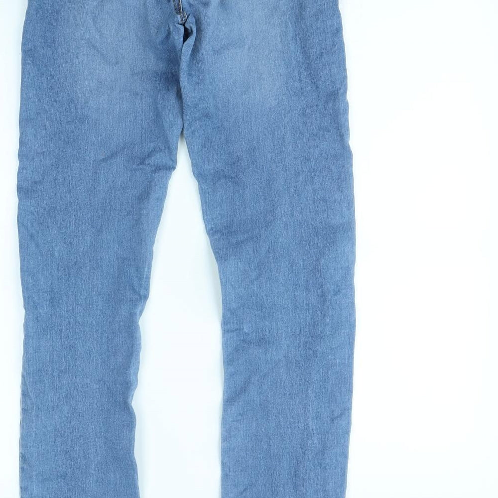 Denim & Co. Womens Blue   Straight Jeans Size 12 L29 in